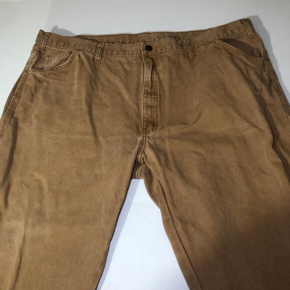 Dickies Brown Carpenter Relaxed Fit Pants Work Wear Size 44x30 - Picture 6 of 13
